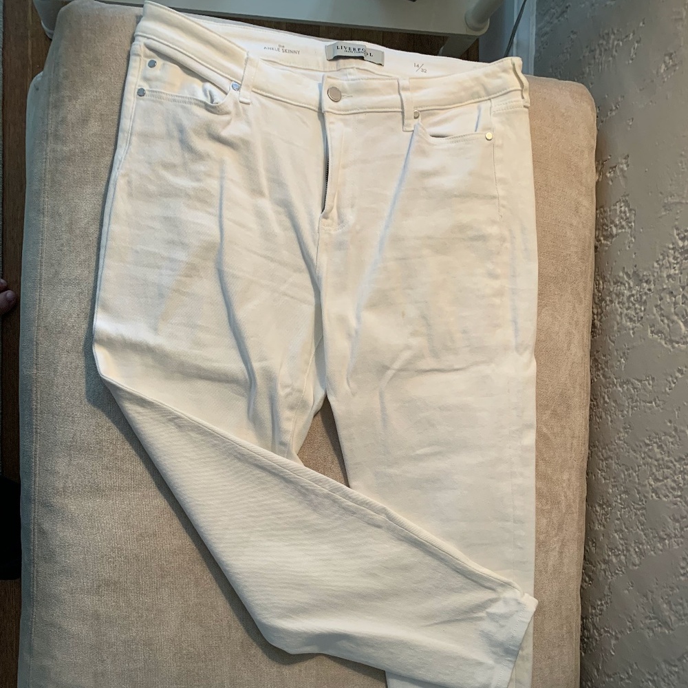 Liverpool White Ankle Skinny Jeans